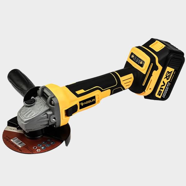 ASSUR Cordless Grinding Machine 125 mm Yellow with Indicator