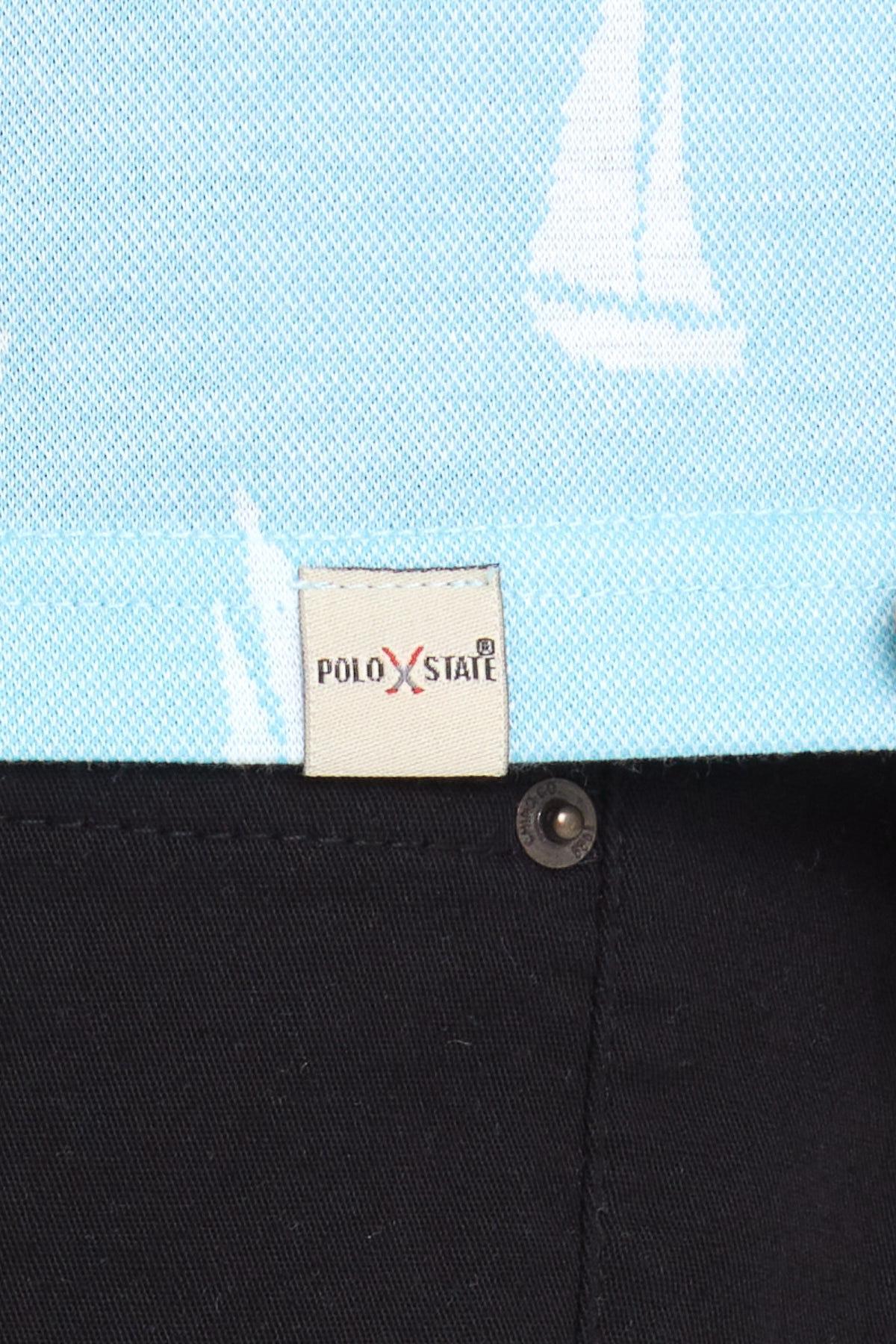 Erkek Jakarlı Basic T-shirt Mavi