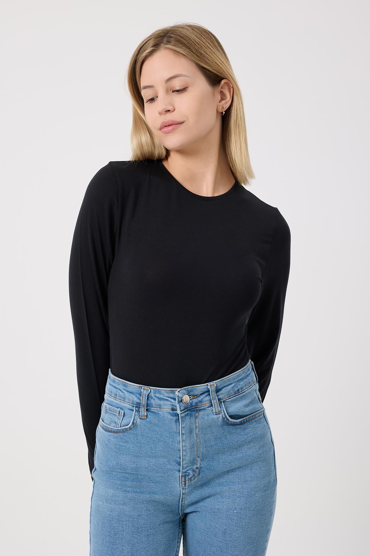 Kadın Basic body Siyah