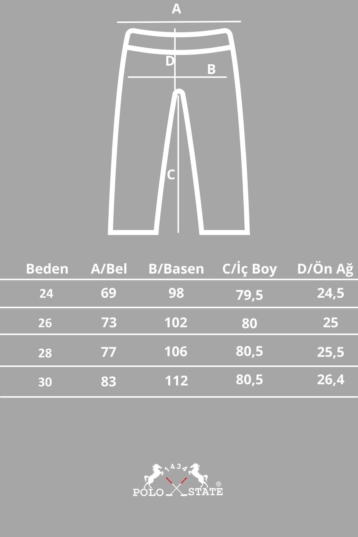 Kadın Bol Kalıp Kot Pantolon Jeans Mavi