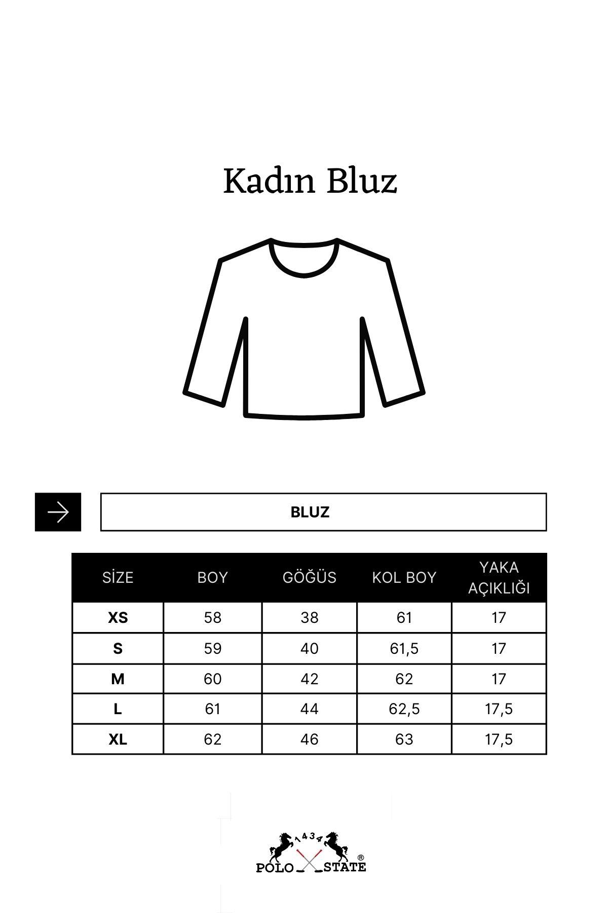 Kadın Siyah Transparan Uzun Kollu İç Gösteren Likralı Tül Bluz