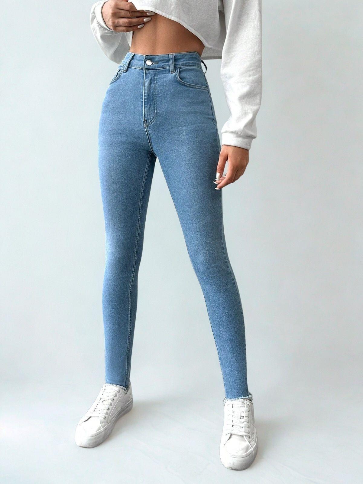 Kadın Skinny Fit Denim Jeans