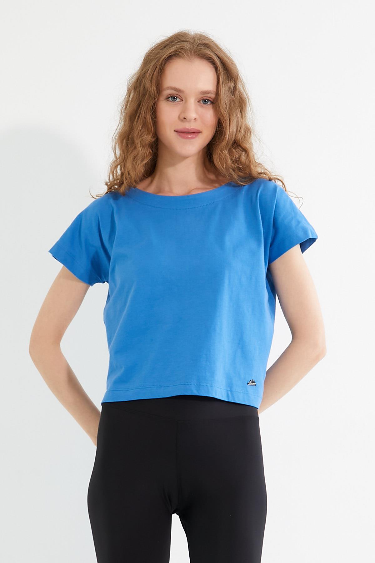 Kadın T-shirt Mavi
