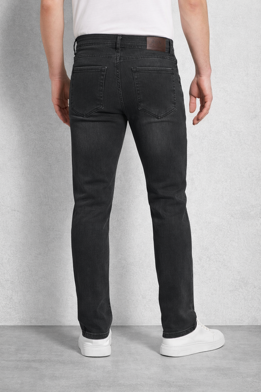 Regular Fit Likralı Erkek Denim Kot Pantolon Füme