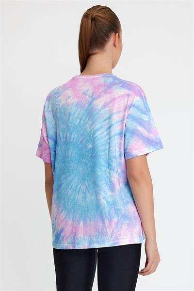 Kadın Batik Yıkamalı Oversize Mavi