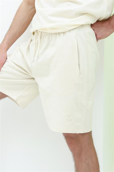 Erkek 2 İplik Şort Ekru