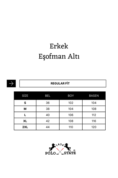Erkek Krem Jogger Eşofman Altı – Lastikli Paça Rahat Kalıp