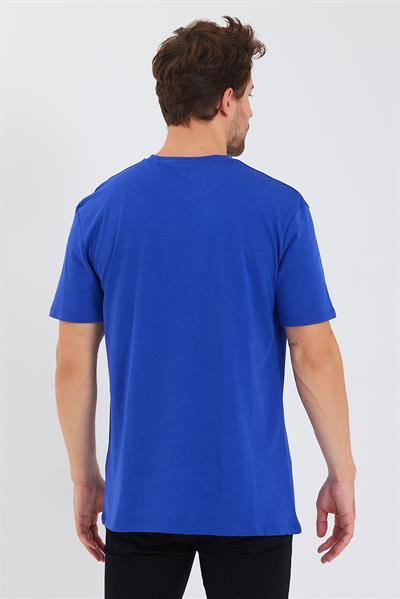 Erkek Pamuk Modal Oversize T-shirt Saks