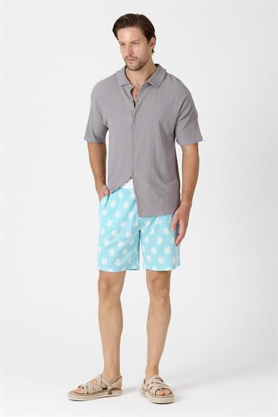 Erkek Raht Kesim Şort Mavi