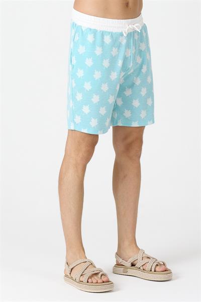 Erkek Raht Kesim Şort Mavi