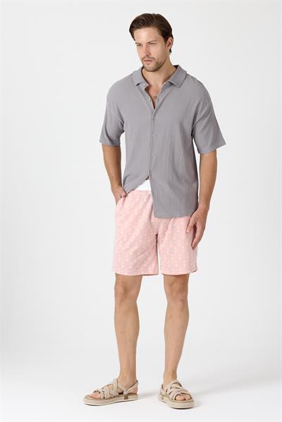 Erkek Raht Kesim Şort Pembe