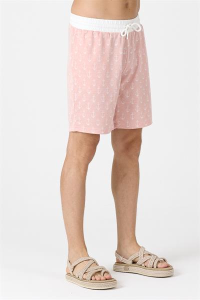 Erkek Raht Kesim Şort Pembe