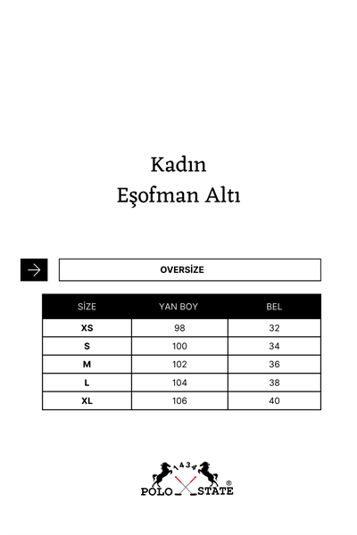 Kadın 3 İplik İçi Polarlı Jogger Eşofman Altı Beyaz