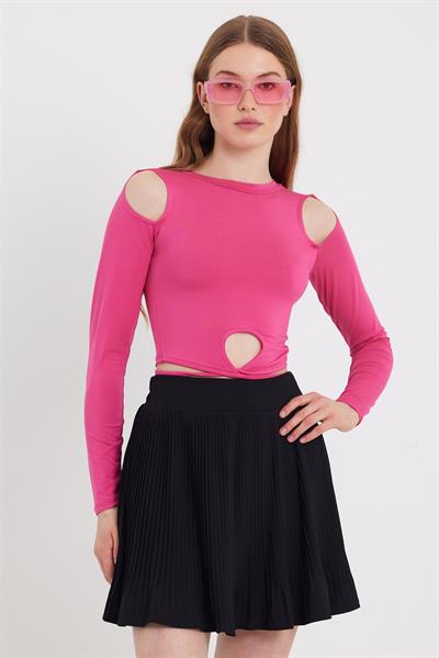 Kadın Allegro Crop  Pembe