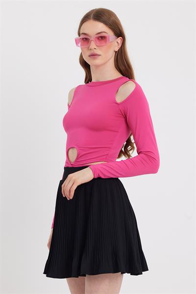 Kadın Allegro Crop  Pembe