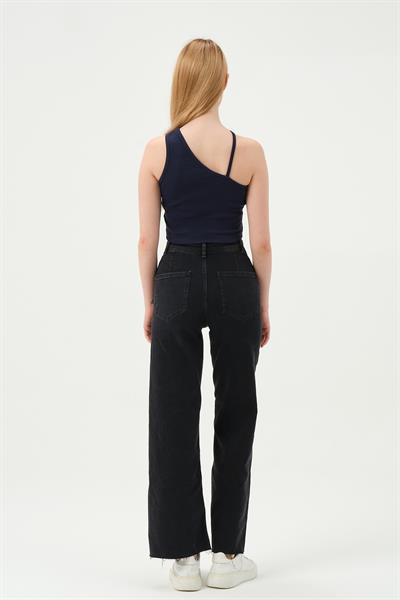 Kadın Askılı Crop Kaşkorse   İndigo