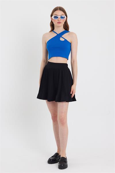 Kadın Askılı Crop Kaşkorse   Saks