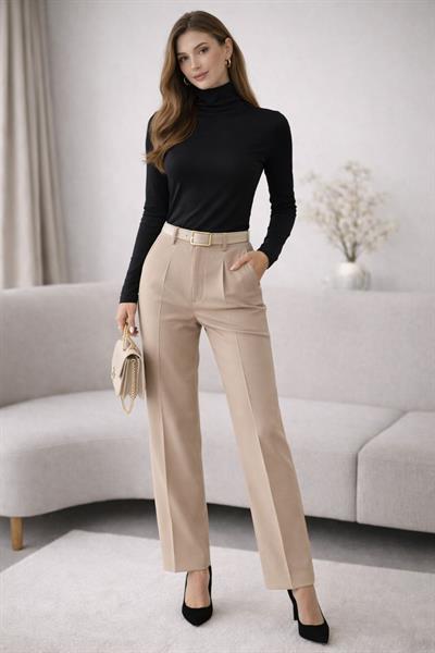 Kadın Basic Balıkçı Yaka Modal Likra Esnek Uzun Kollu Bluz - Siyah