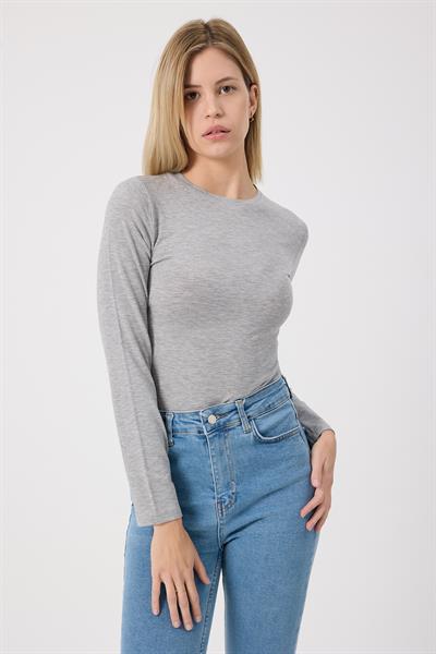 Kadın Basic body Gri