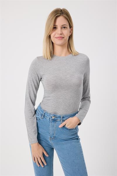 Kadın Basic body Gri