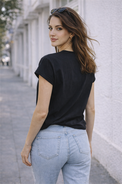 Kadın Bisiklet Yaka Game Over Kedi Baskılı Regular Fit Tişört Siyah