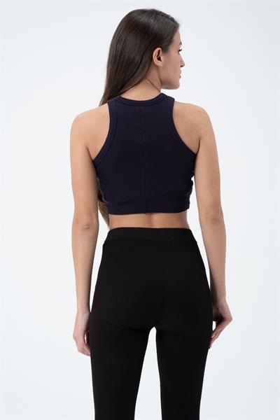 Kadın Kaşkorse Crop Atlet  Lacivert
