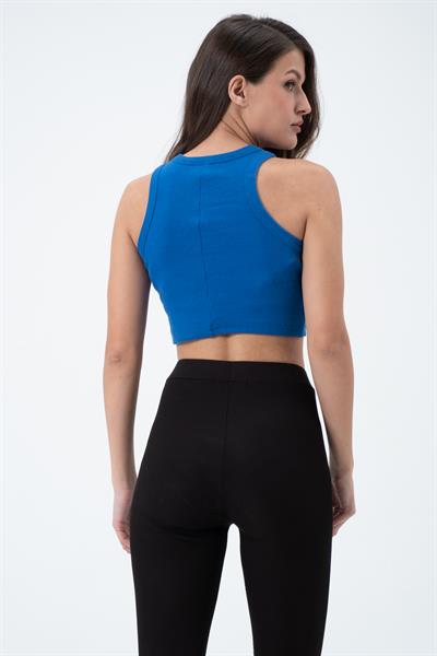 Kadın Kaşkorse Crop Atlet   Saks