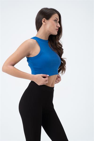 Kadın Kaşkorse Crop Atlet   Saks