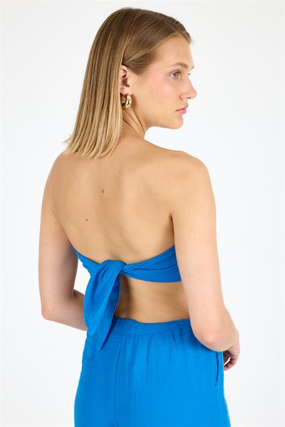 Kadın Keten Crop Saks