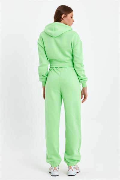 Kadın Korse Detaylı Sweatshirt Yeşil