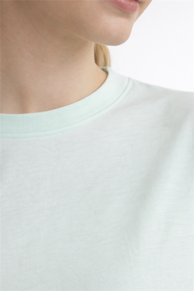 Kadin Oversize Fit Crop Tişört yeşil