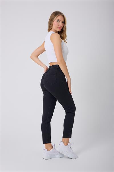 Kadın Skinny Fit Yüksek Bel Jeans Siyah
