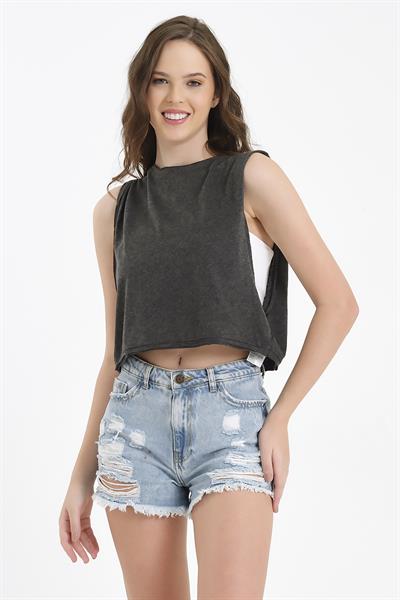 Kadın Sporcu Atlet Antrasit