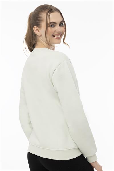 Kadın Tuscany İtaly Nakışlı Sweatshirt Mint