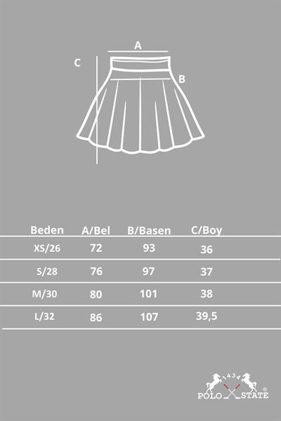 Yırtmaç Detaylı Siyah Kot Mini Etek
