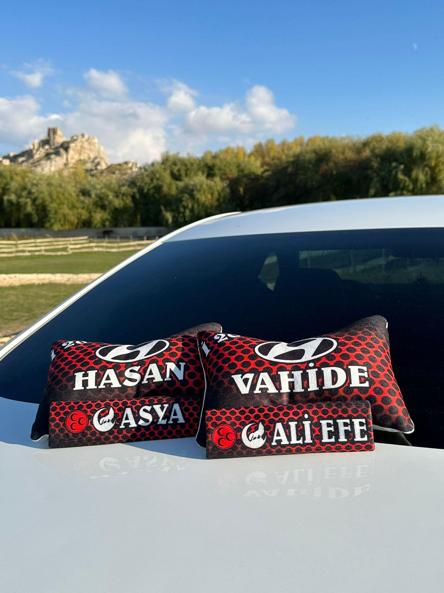 Araç Logolu  Boyun Yastığı & Kemer Kılıfı 2'li Se