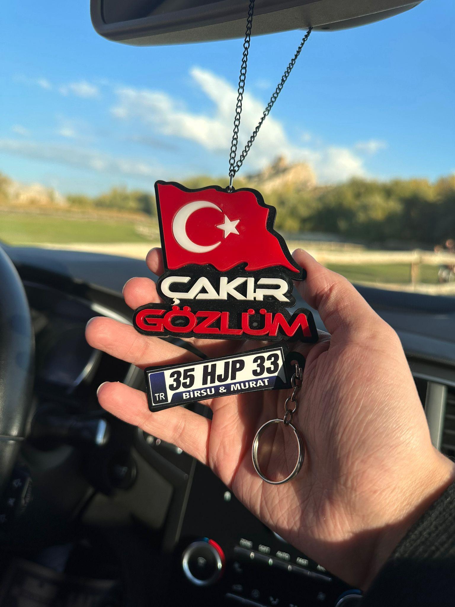 Kişiye Özel Araç Dikiz Aynası Süsü Ay Yıldız Model 