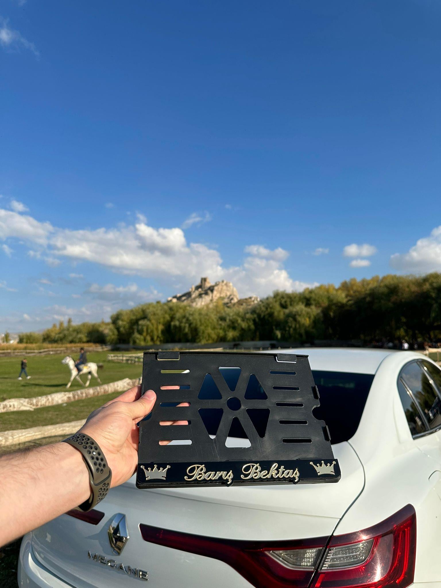 Kral Taçlı Kişiye Özel Motor Plakalık
