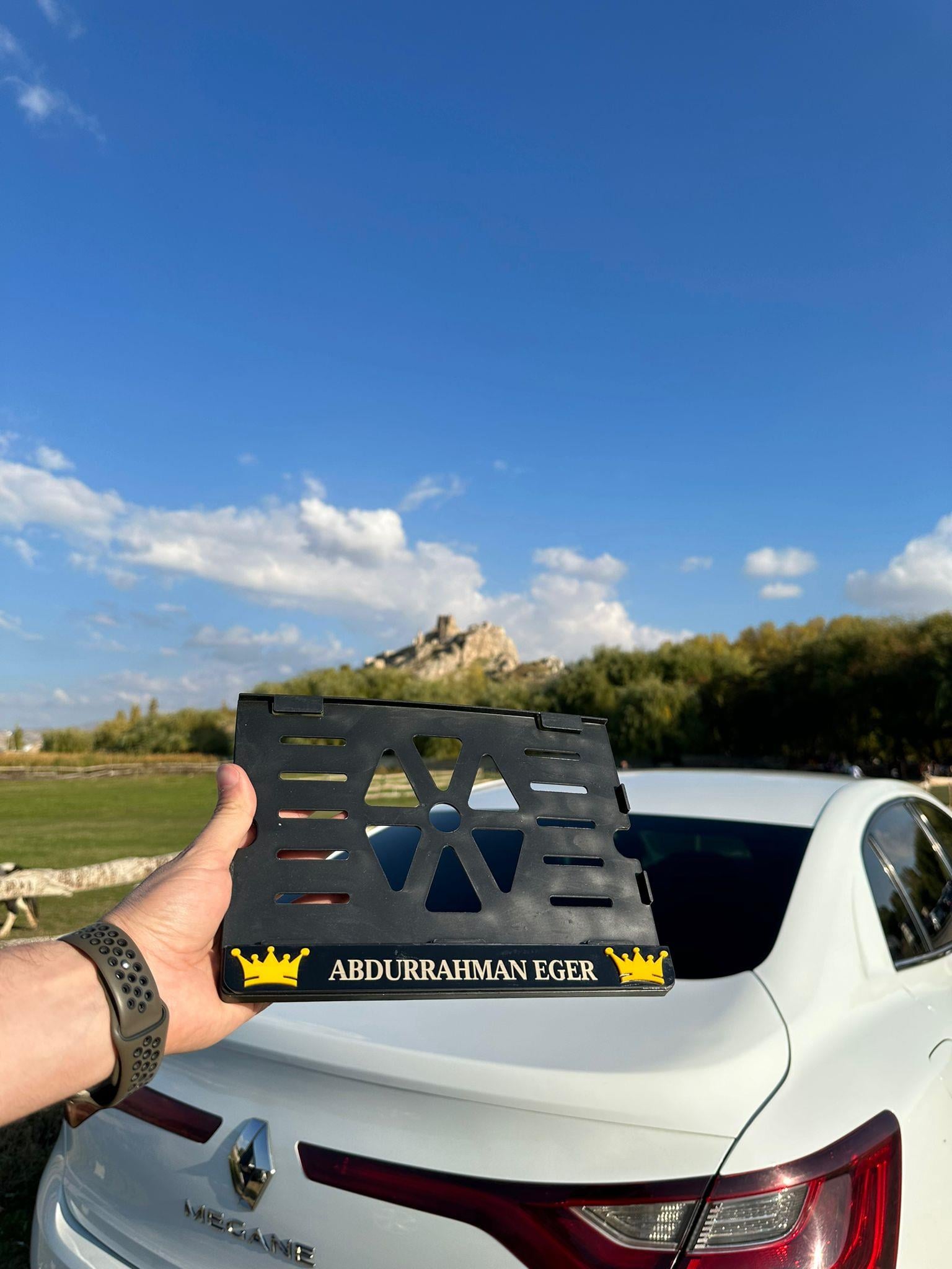 Kral Taçlı Kişiye Özel Motor Plakalık