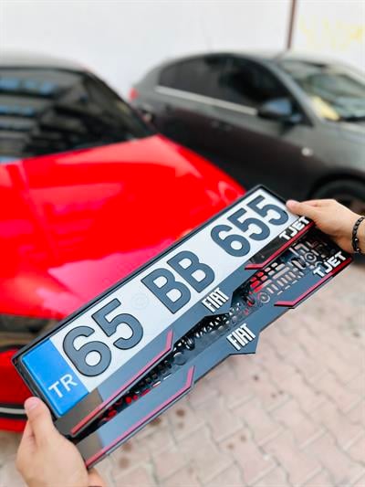 Araç Logolu Kişiye Özel Takmatik Plakalık