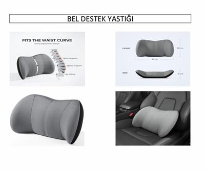 Memory Bel Destek Yastığı Gri