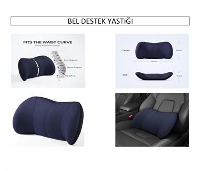 Memory Bel Destek Yastığı Lacivert