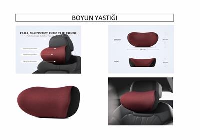 Memory Ortopedik Boyun Yastığı Bordo