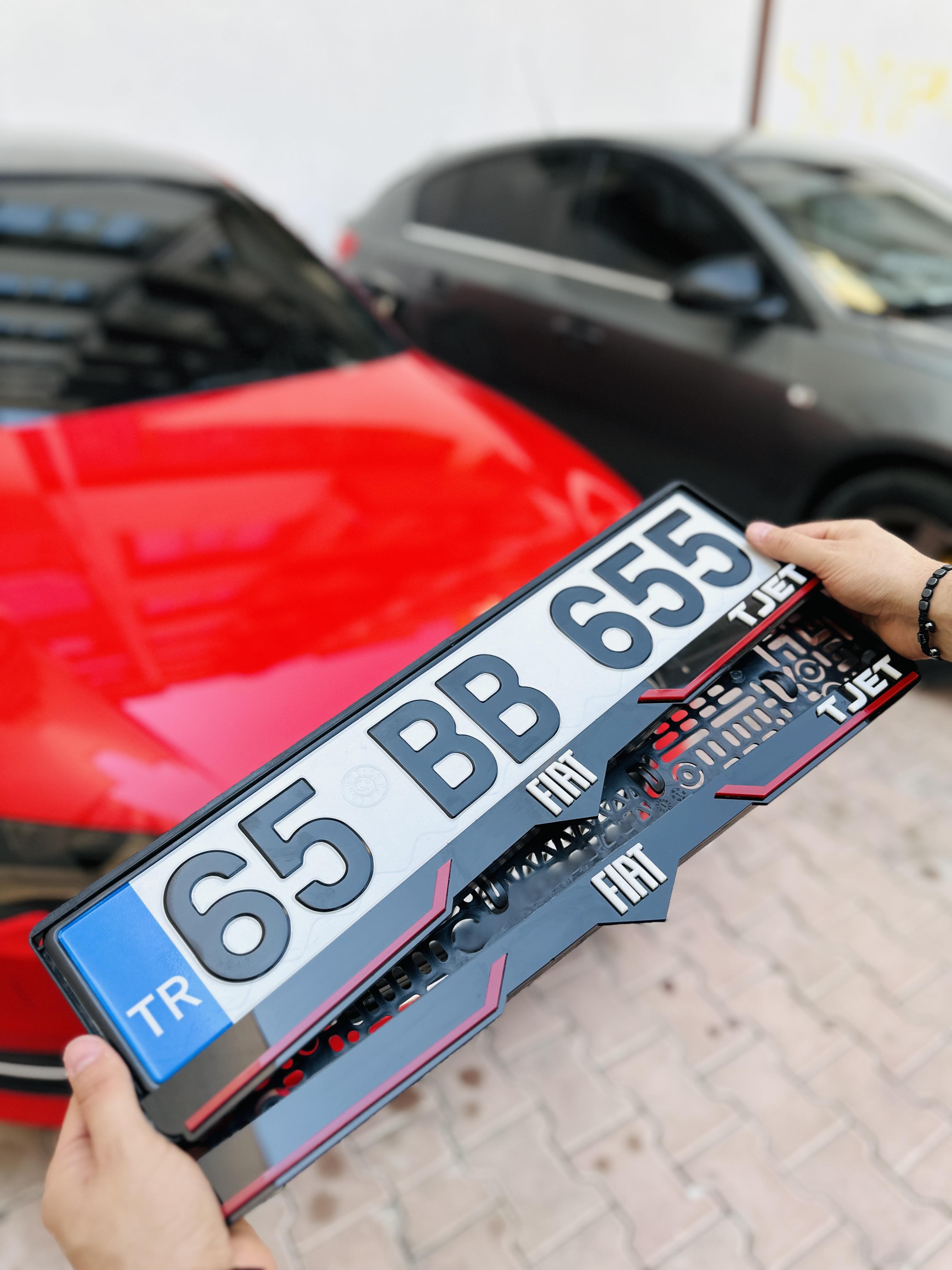 Araç Logolu Kişiye Özel Takmatik Plakalık
