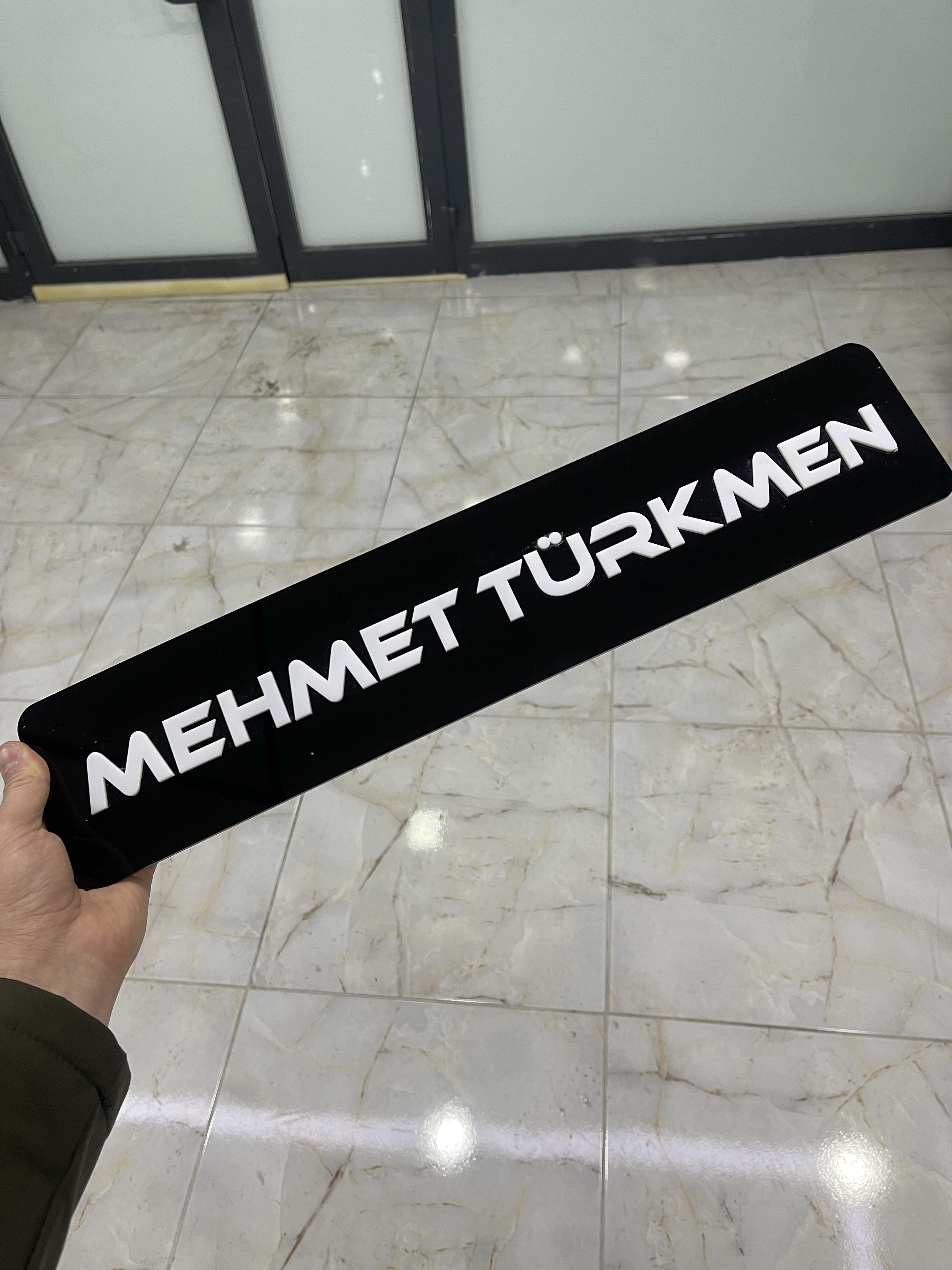 İsimli Kişiye Özel Dekor Plaka