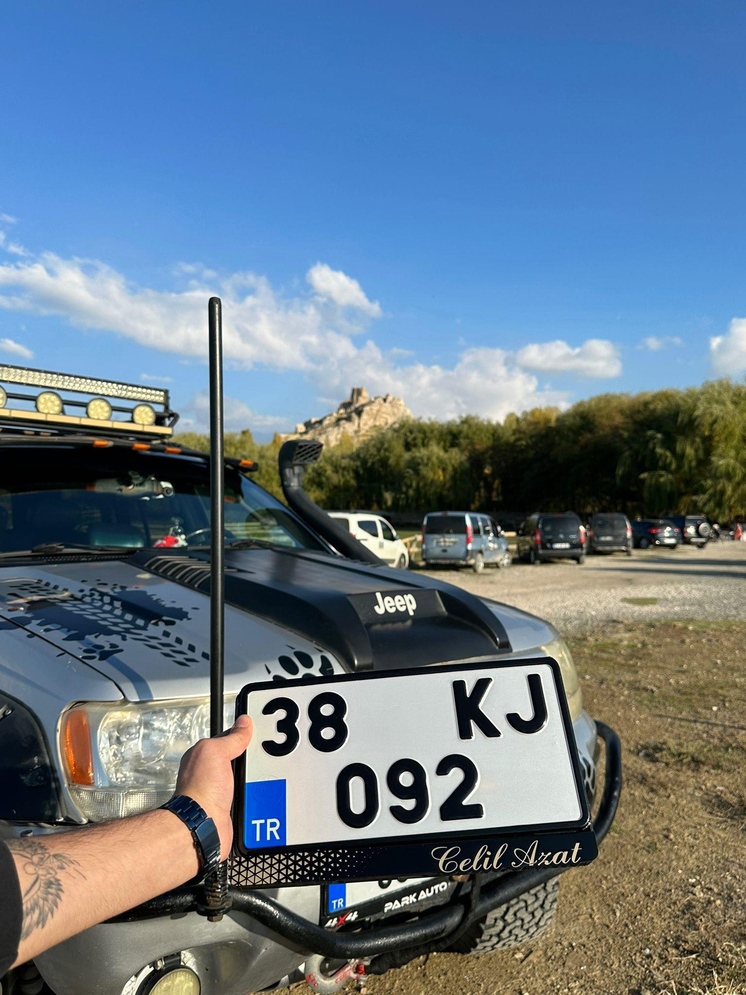 Kişiye Özel Araç Kare Plakalık