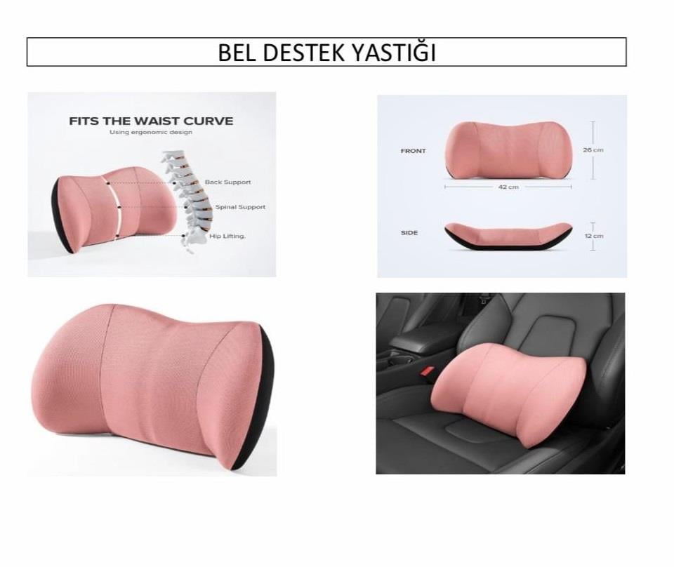 Memory Bel Destek Yastığı Pudra