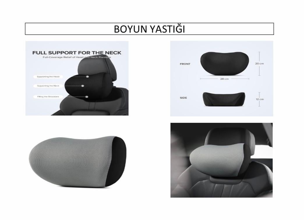 Memory Ortopedik Boyun Yastığı Siyah