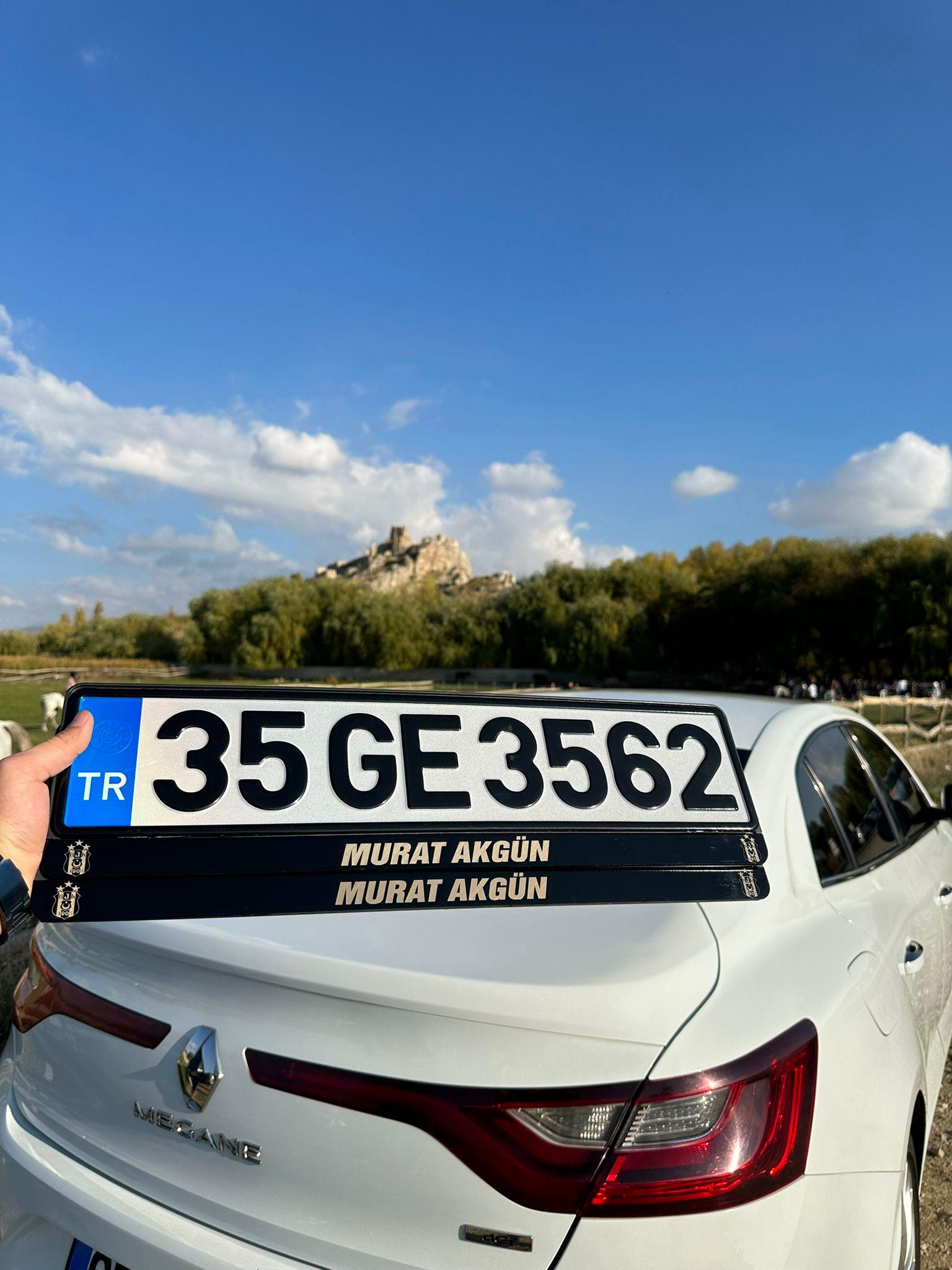 Takım Logolu Kişiye Özel Araç Plakalık
