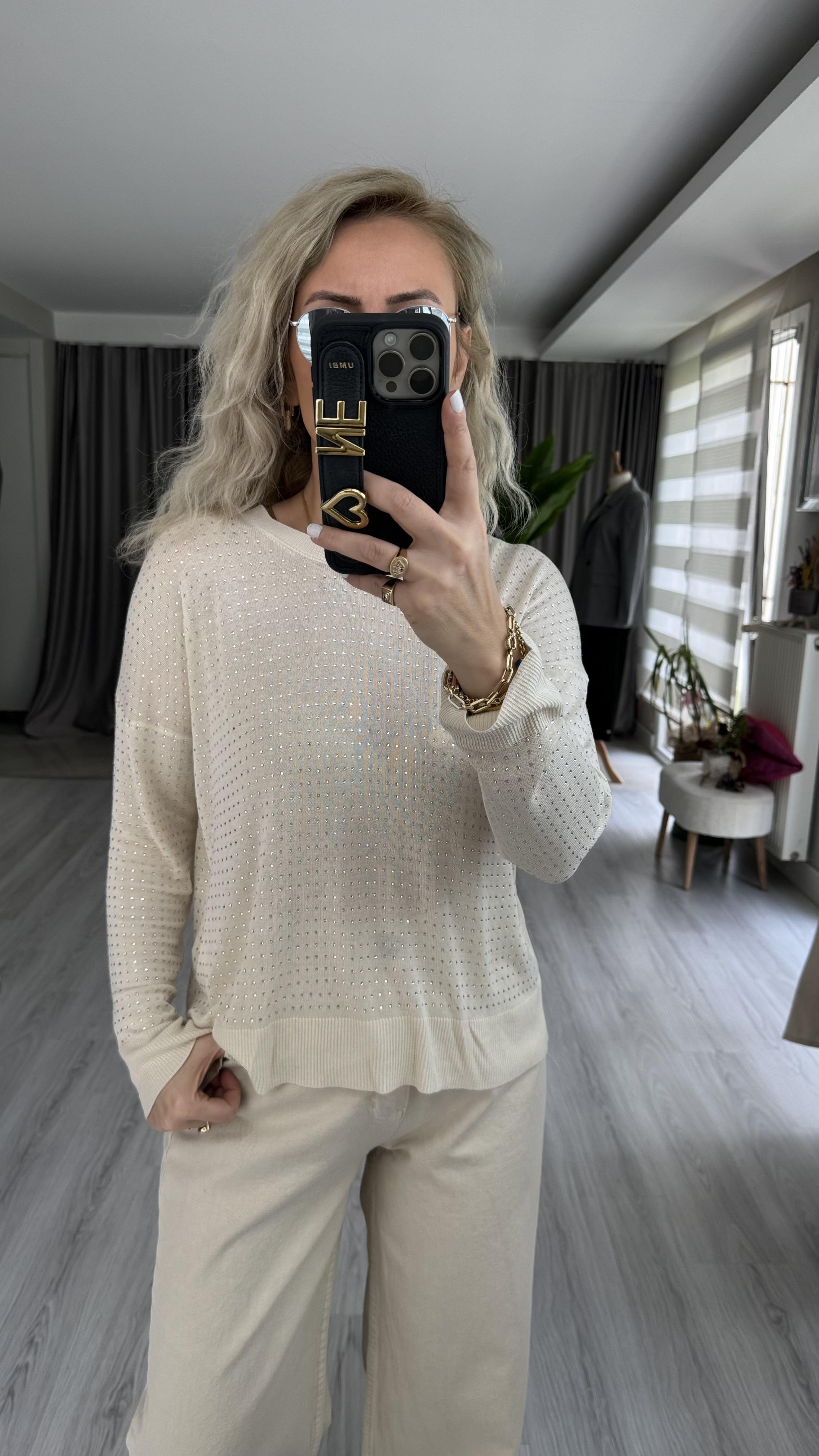 FULL TAŞLI BEJ MERSERİZE